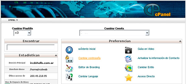 Administración de Servidores - Cpanel